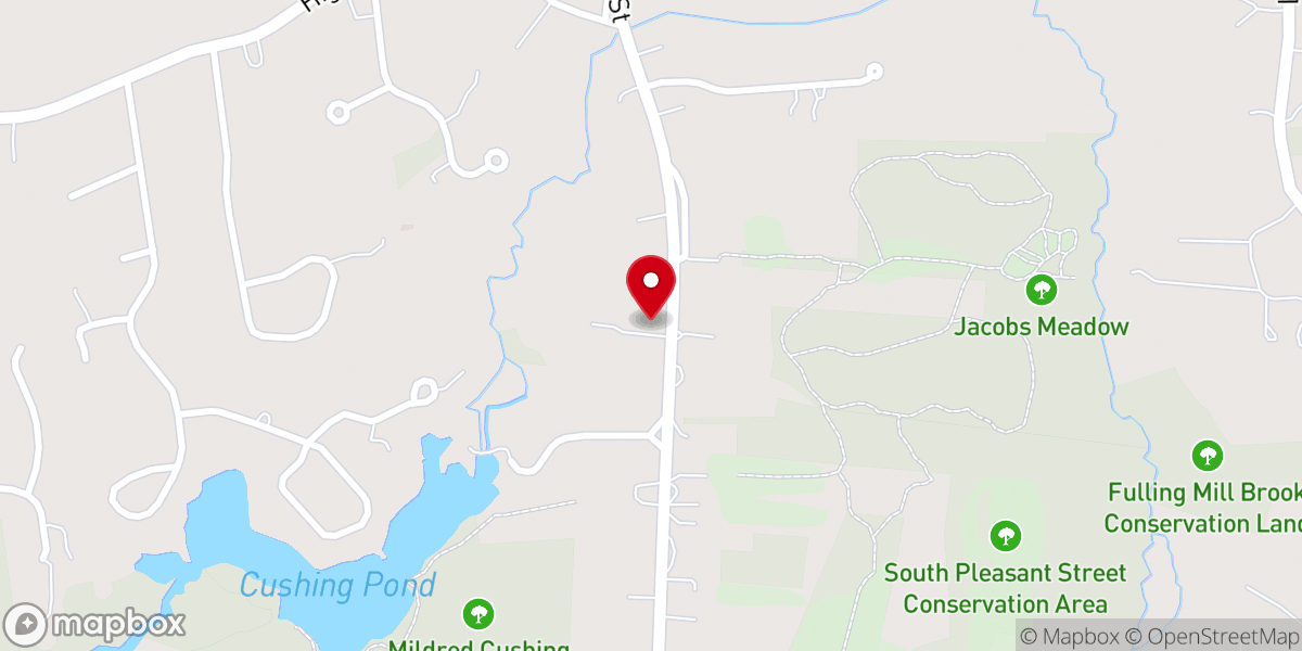 Map showing location of Hingham Interfaith Food Pantry