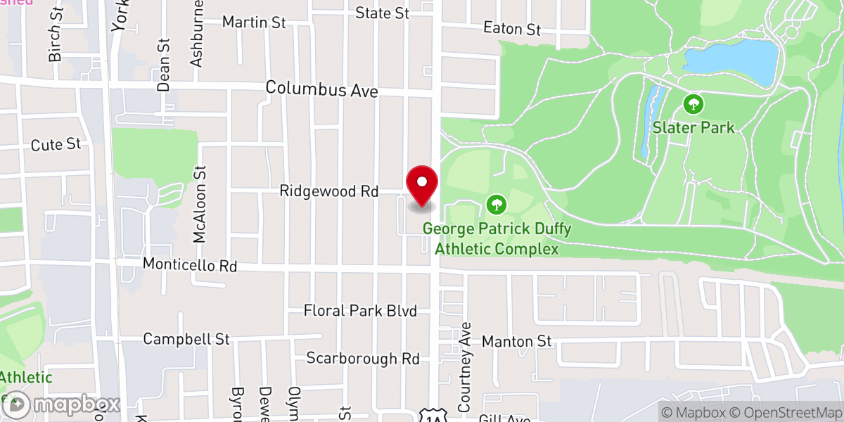 Map showing location of St Teresa's Rectory