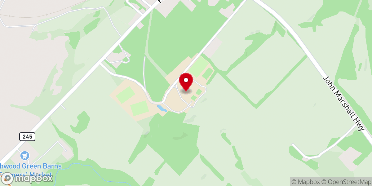 Map showing location of Wakefield School