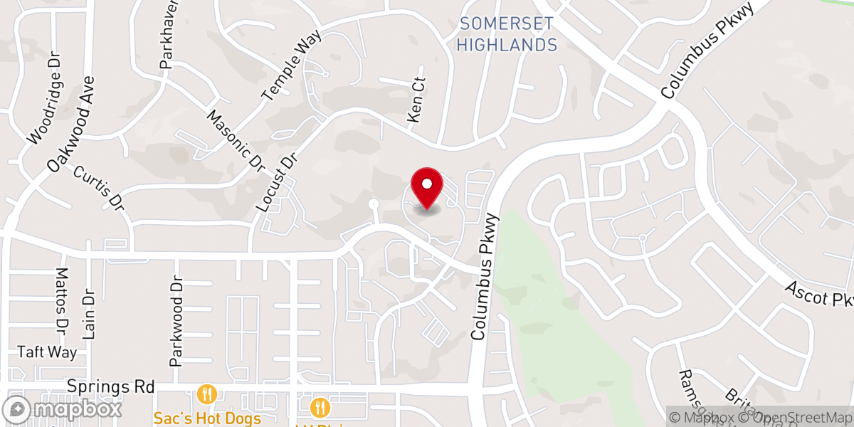 Map showing location of St. Catherine of Siena Catholic Church