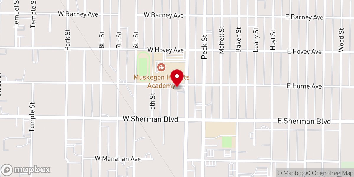 Map showing location of Temple United Methodist Church