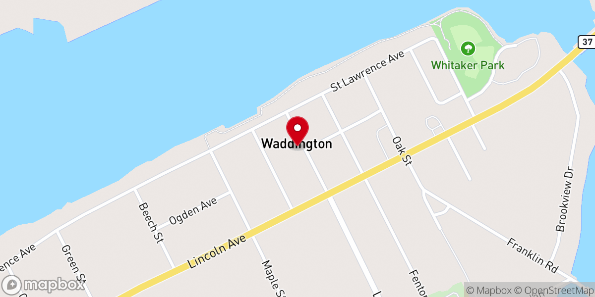 Map showing location of Community Congregational Church