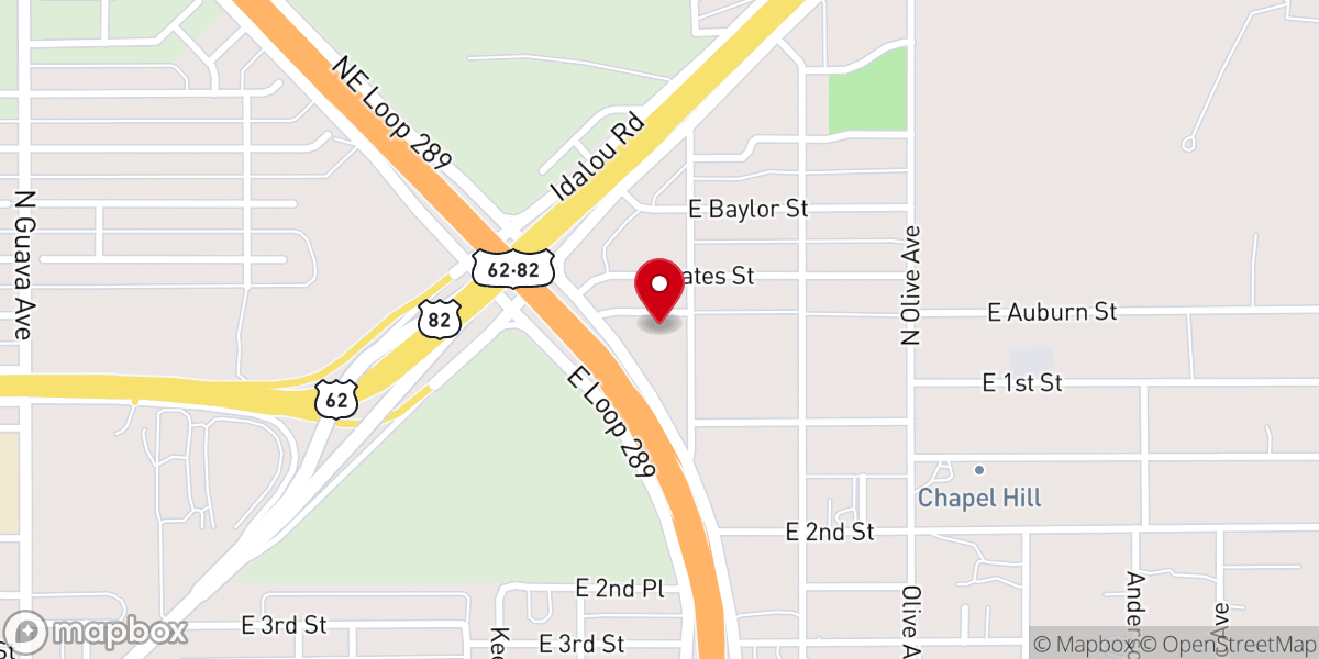 Map showing location of Greater st. James Baptist Church
