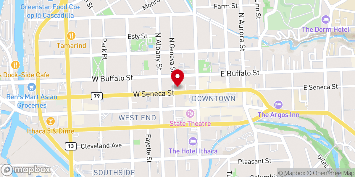 Map showing location of St. Catherine's Greek Orthodox Church