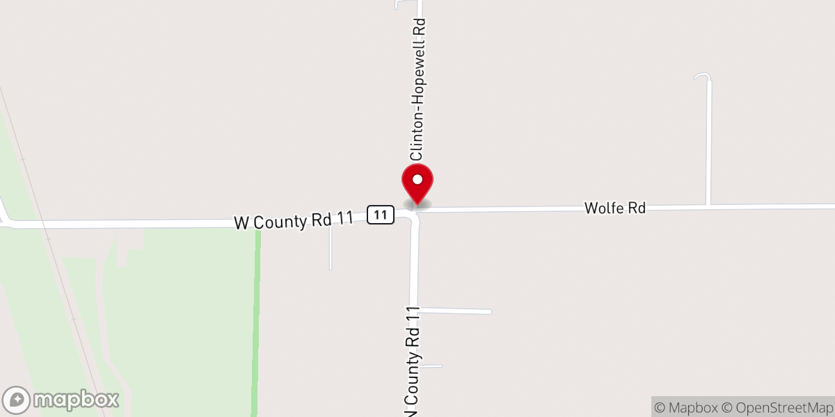 Map showing location of Bethel Church Historic Marker