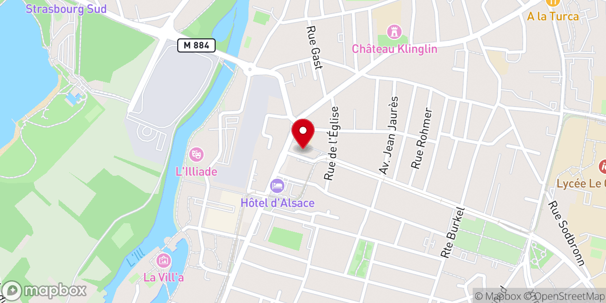 Map showing location of Église catholique Saint-Symphorien