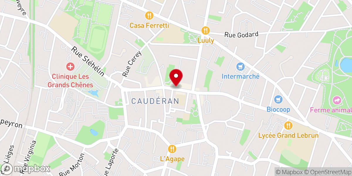 Map showing location of Paroisse de Bordeaux-Caudéran