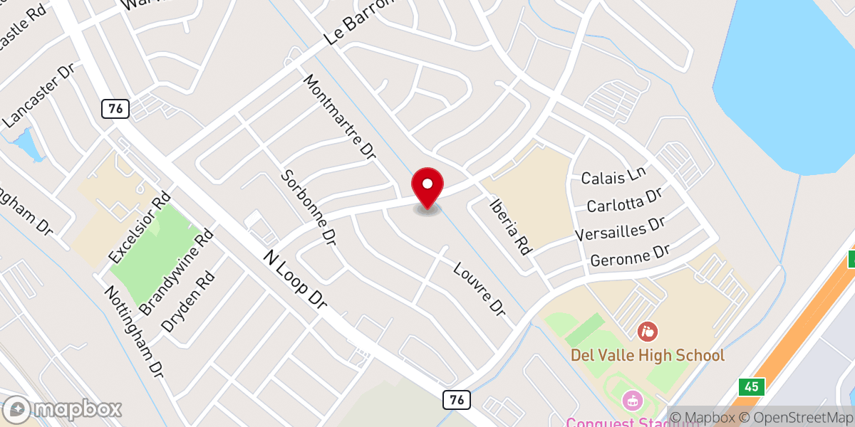 Map showing location of Iglesia Bautista Nueva Esperanza