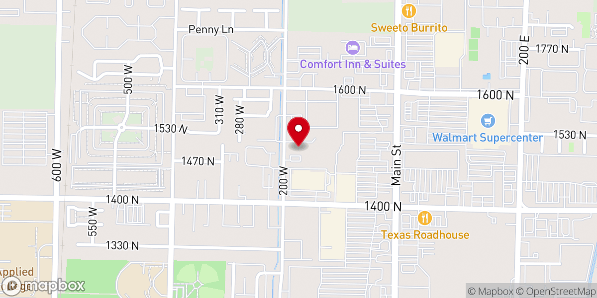 Map showing location of Cache Valley Bible Fellowship