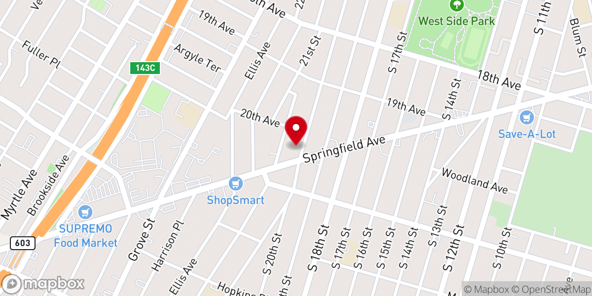Map showing location of New Vision Christian Assembly