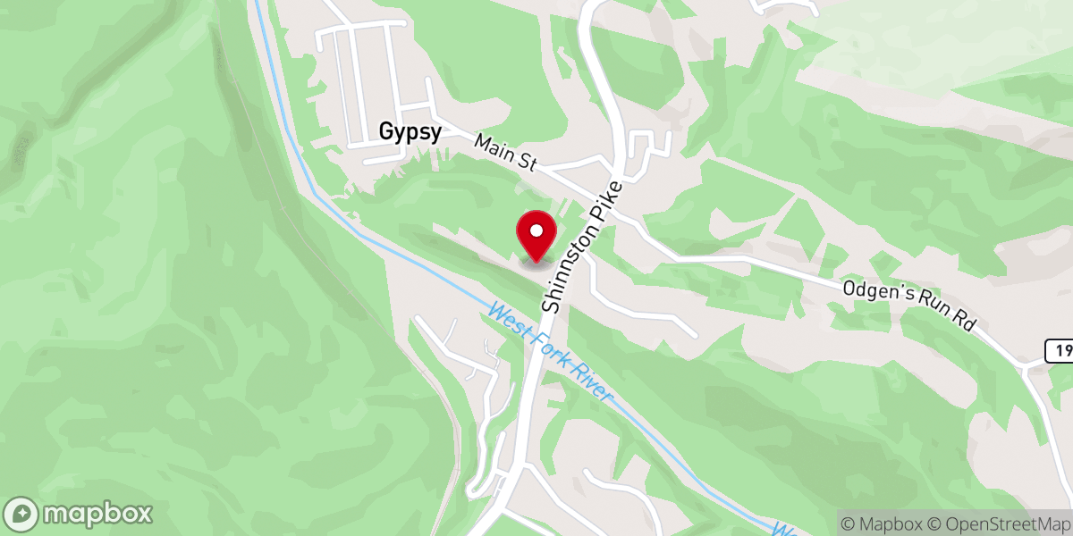 Map showing location of Bible Baptist Fellowship Church