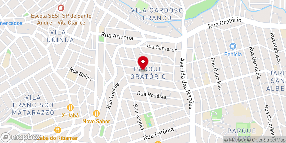 Map showing location of Paróquia Nossa Senhora Aparecida