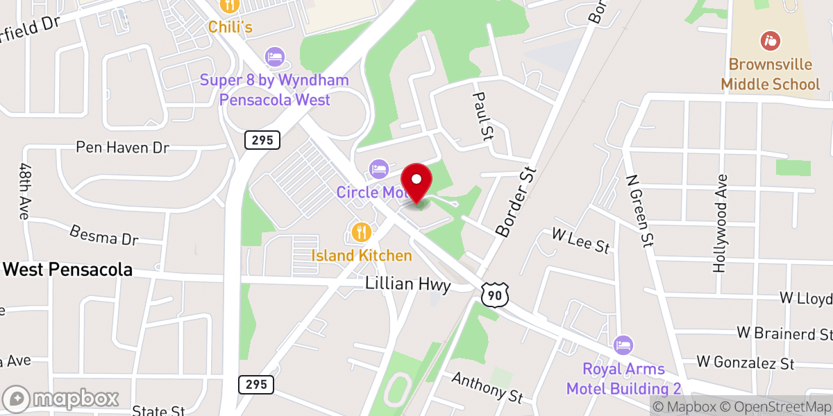 Map showing location of Destiny Life Center