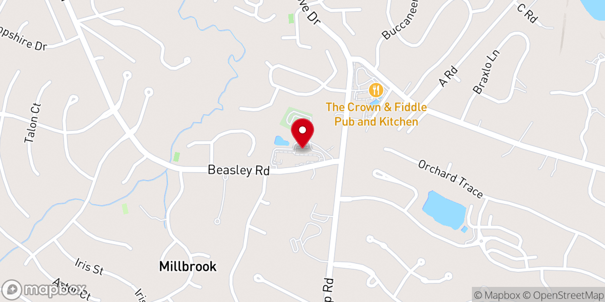 Map showing location of Masonboro Baptist Church