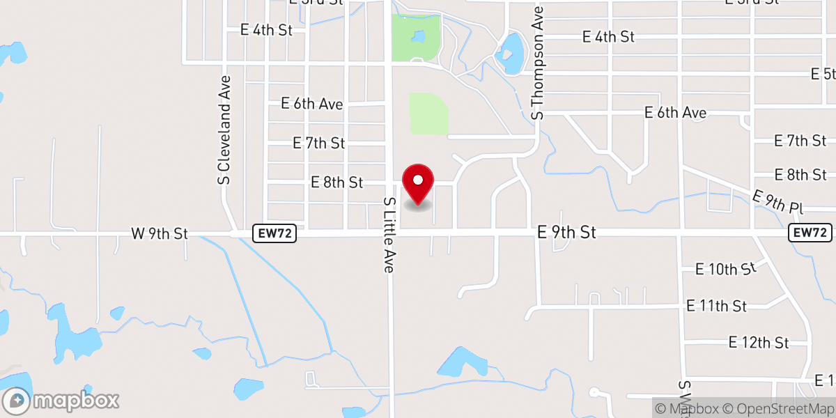 Map showing location of First United Methodist Church