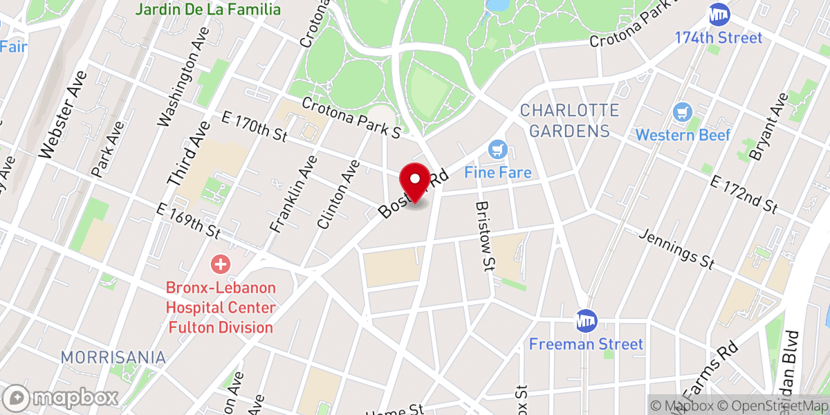 Map showing location of New York Seventh Day Adventist