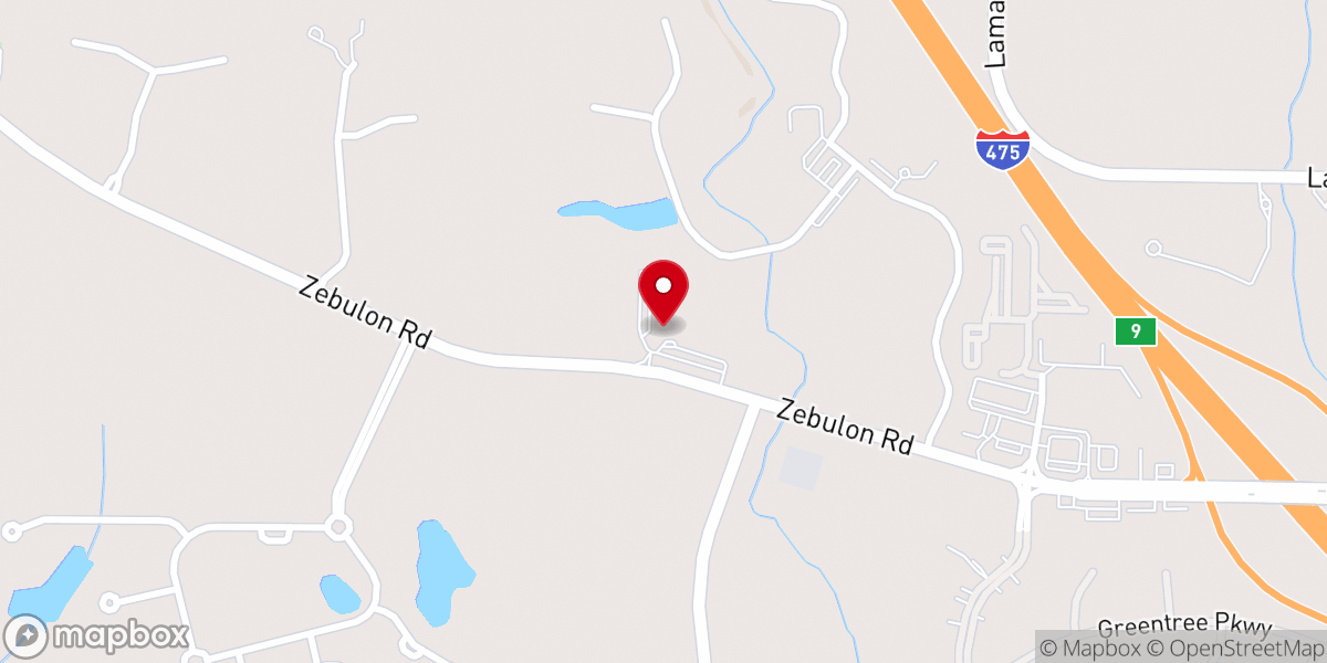 Map showing location of Tabernacle Baptist Church