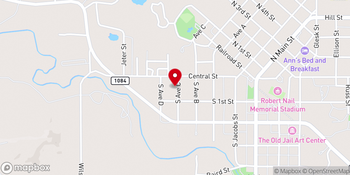 Map showing location of Trinity Covenant Fellowship