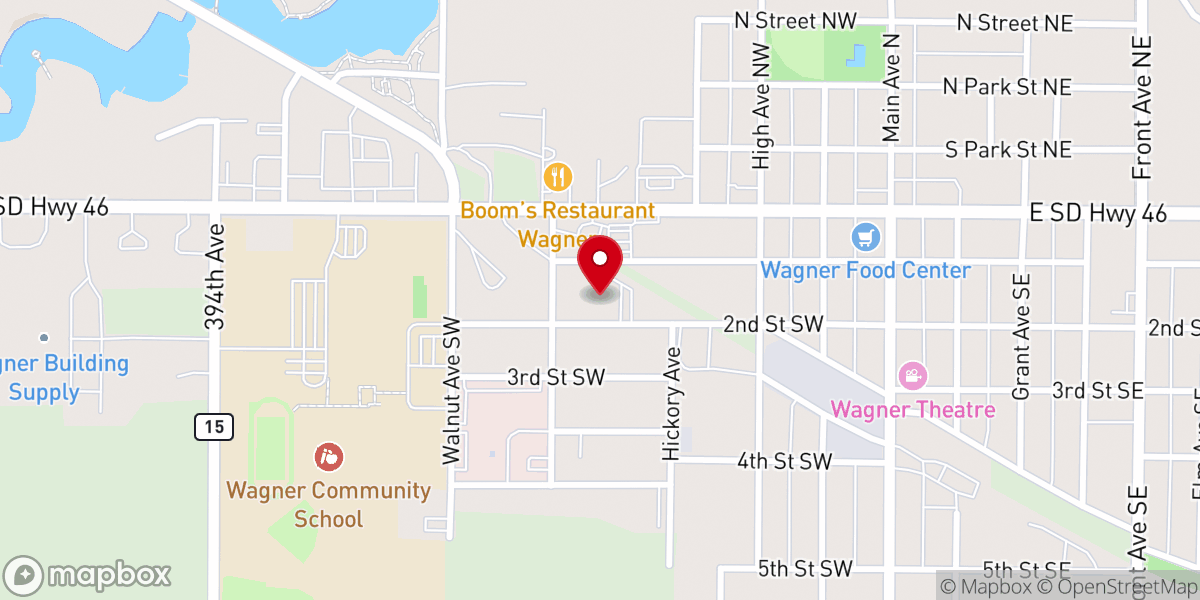 Map showing location of United Methodist Church