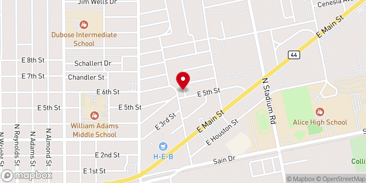 Map showing location of Trinity Church