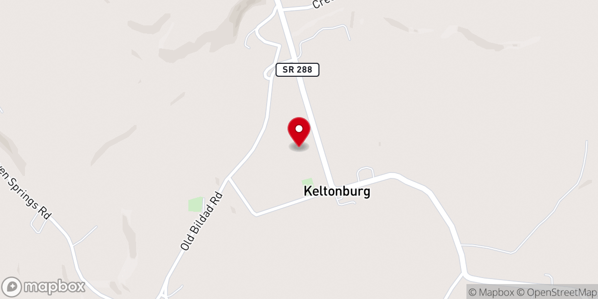 Map showing location of Keltonburg Church of Christ