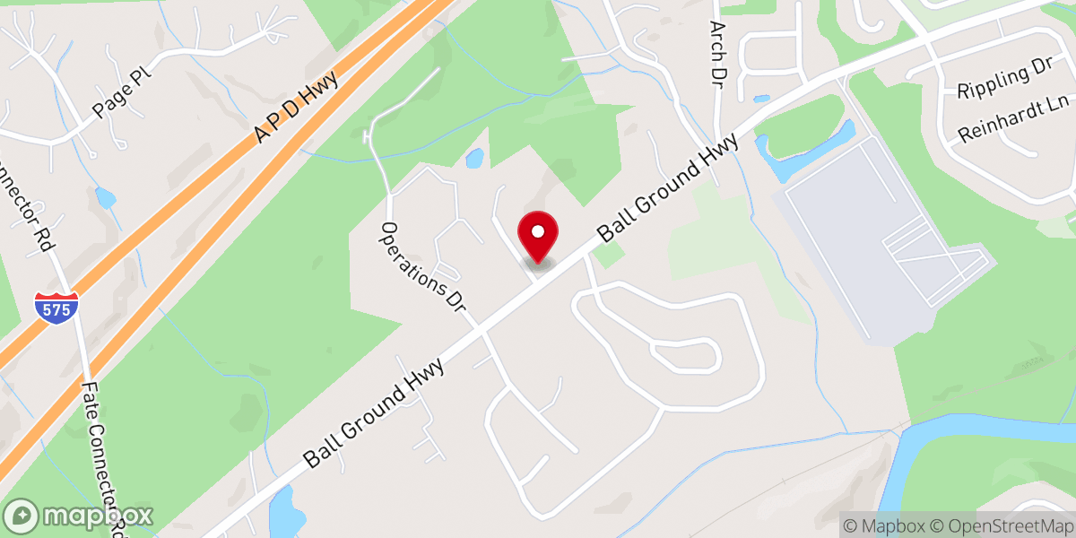 Map showing location of Souls Harbor Church