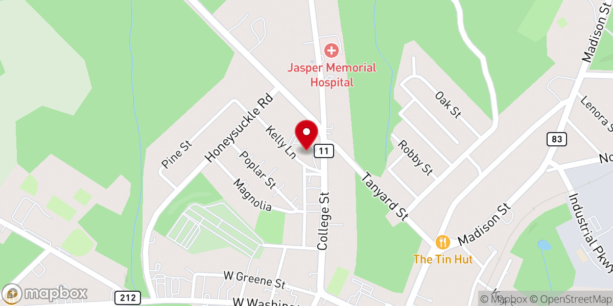 Map showing location of First United Methodist Church
