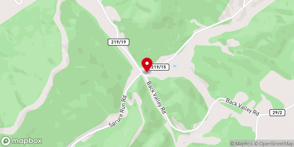 Map showing location of Church of the Brethren