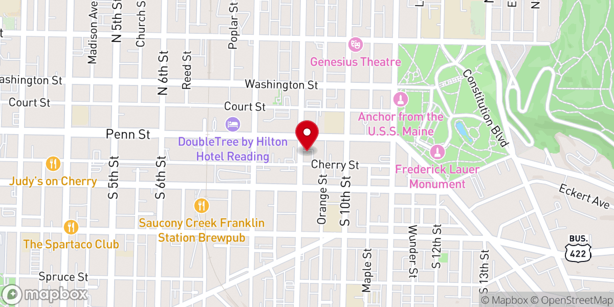 Map showing location of St. James Chapel COGIC