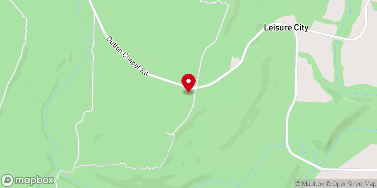 Map showing location of Mount Pleasant Church