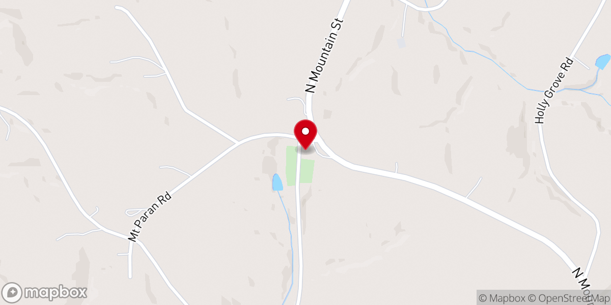 Map showing location of Mount Paran Baptist Church