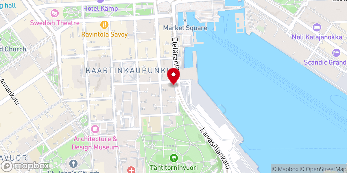 Map showing location of Kirkkohallitus