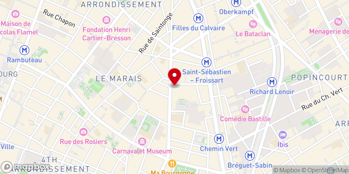 Map showing location of Église Saint-Denys du Saint-Sacrement