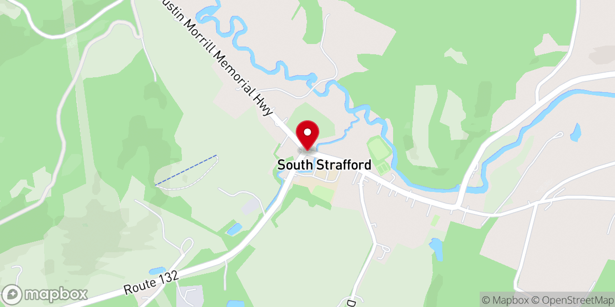Map showing location of South Strafford