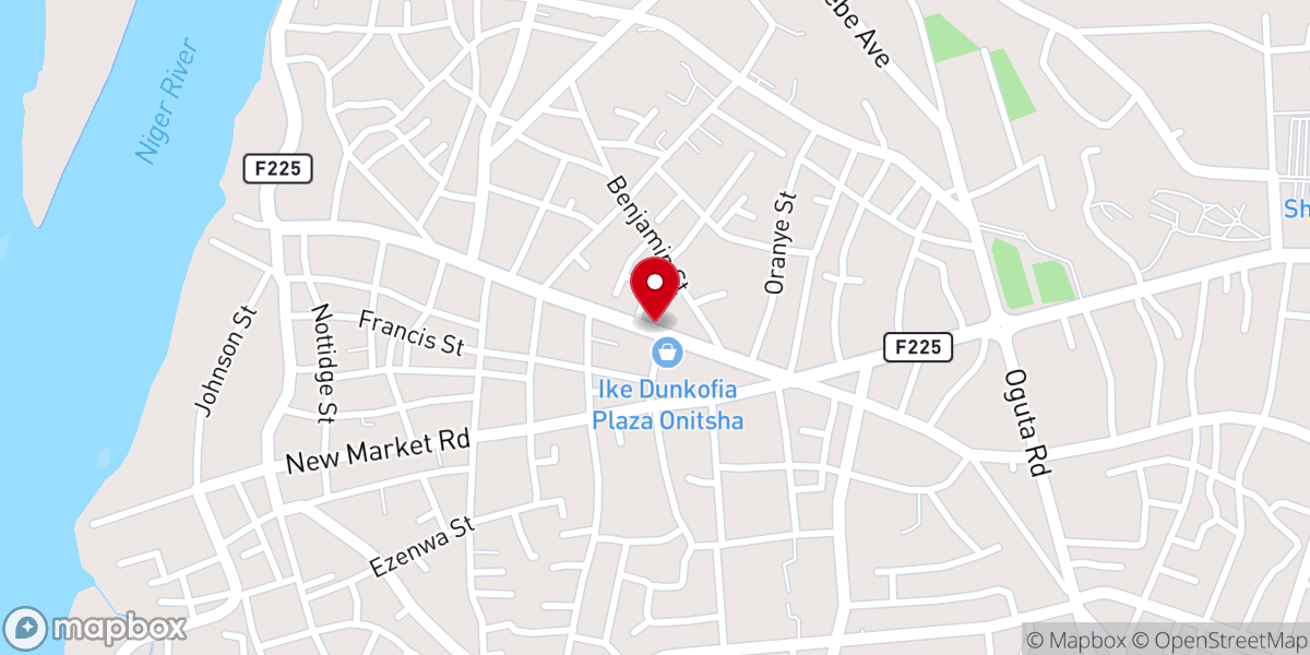 Map showing location of RCCG PEACE PAVILION PARISH