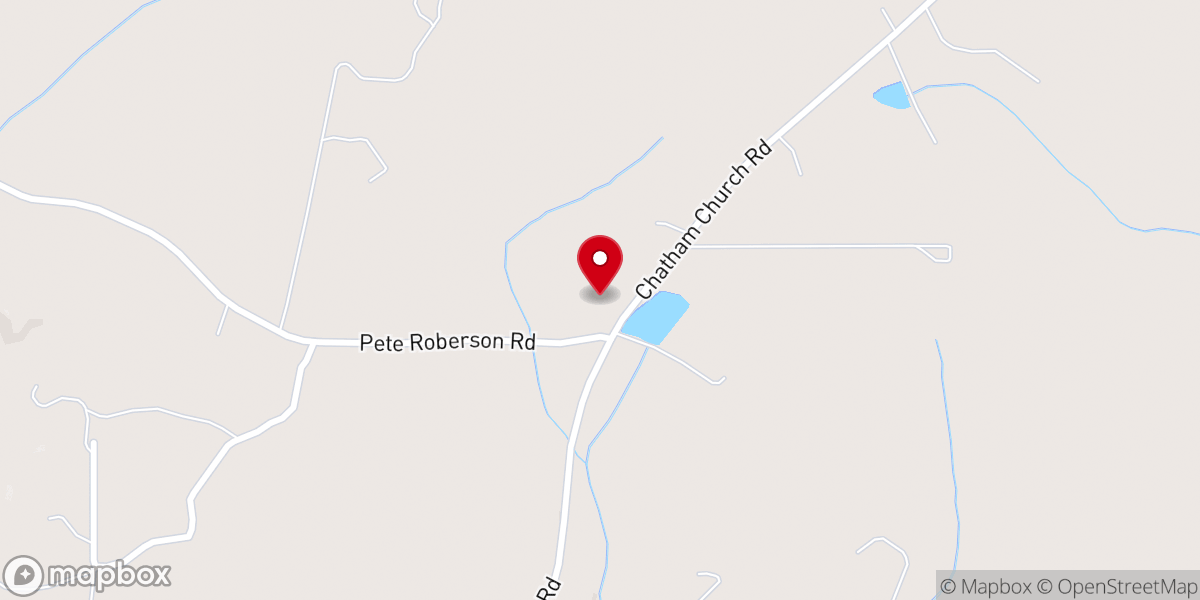 Map showing location of Chatham United Methodist Church