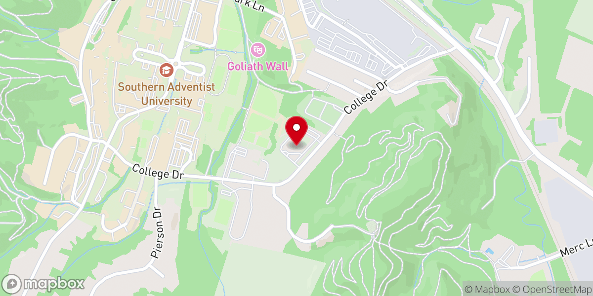 Map showing location of Su Casa Church - Collegedale Spanish-American SDA Church
