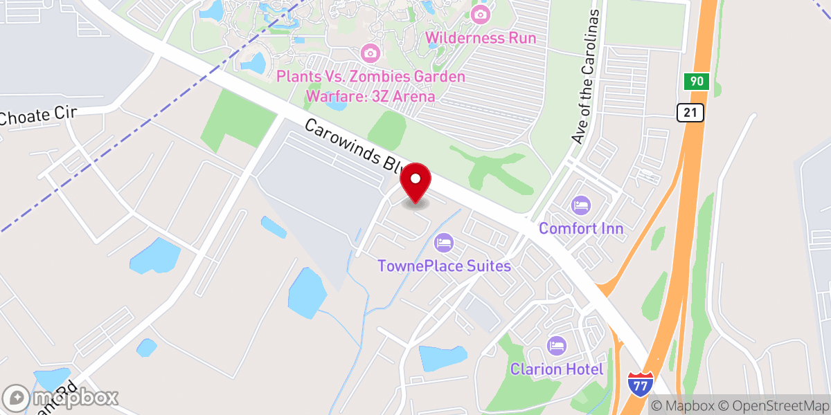 Map showing location of Fort Mill SDA Church