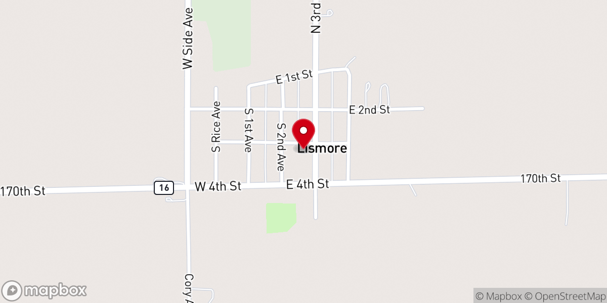 Map showing location of Saint Anthony's Catholic Church
