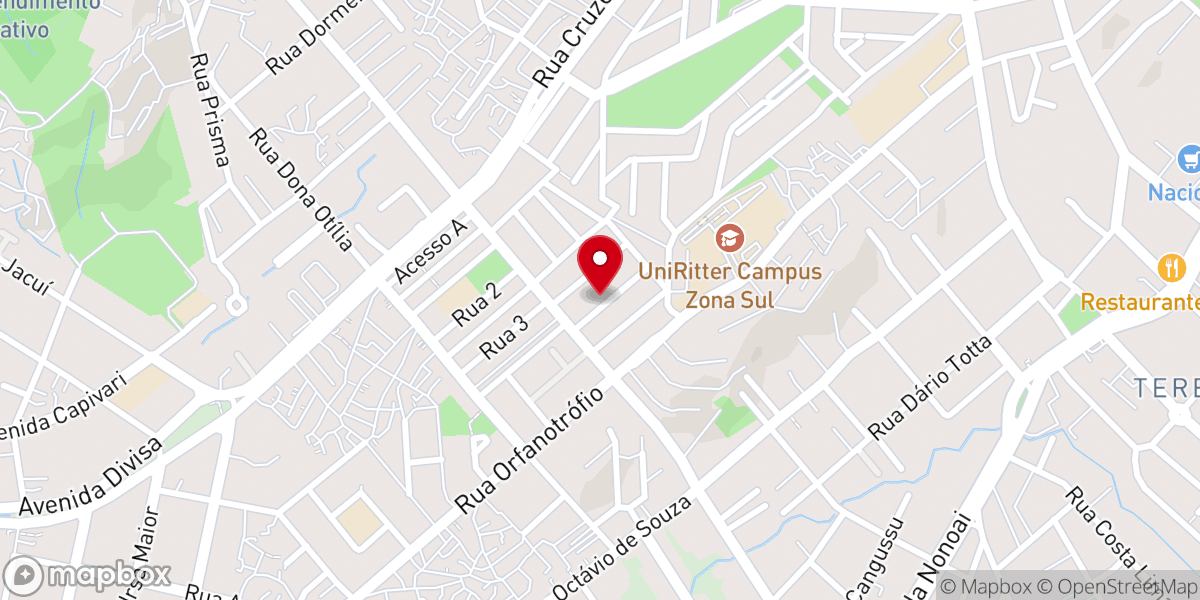 Map showing location of Igreja Universal Pentecostal Brasileira