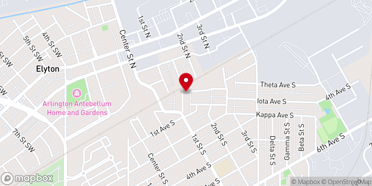 Map showing location of Freedom Mission Holiness Church