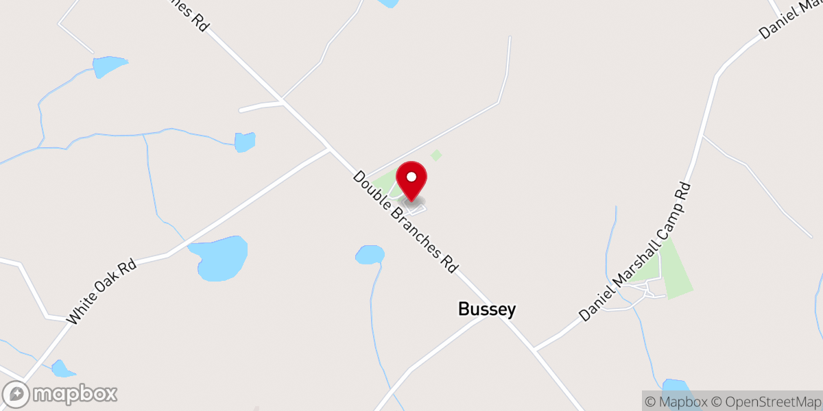 Map showing location of Newberry Missionary Baptist Church