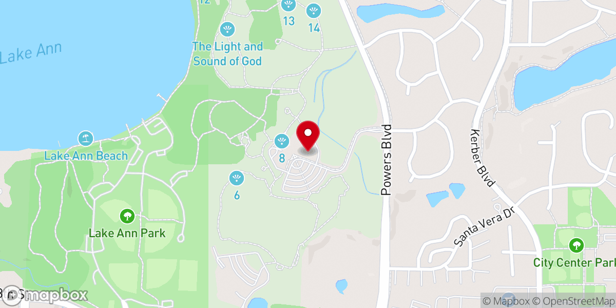 Map showing location of Eckankar Temple of ECK