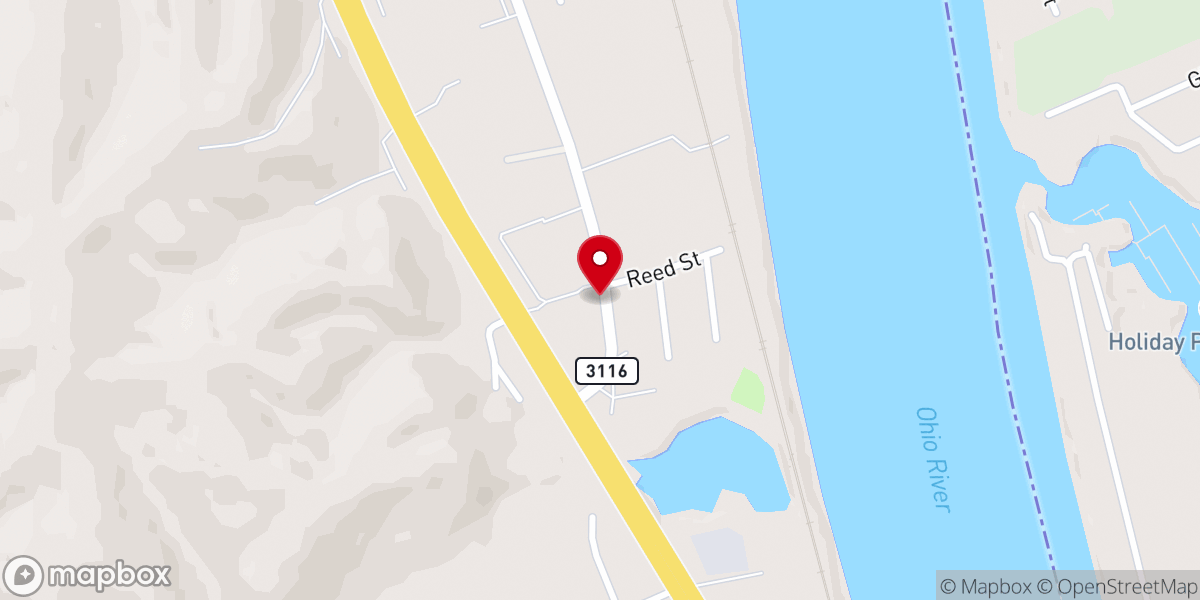 Map showing location of Lloyd Church of the Nazarene