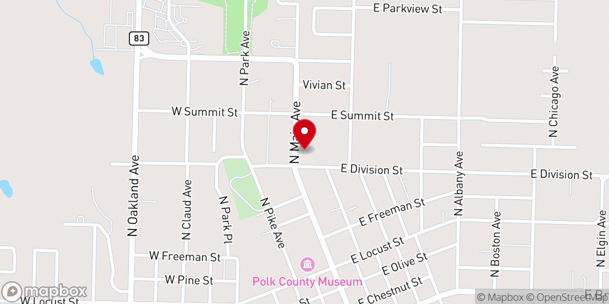Map showing location of Bolivar Night To Shine