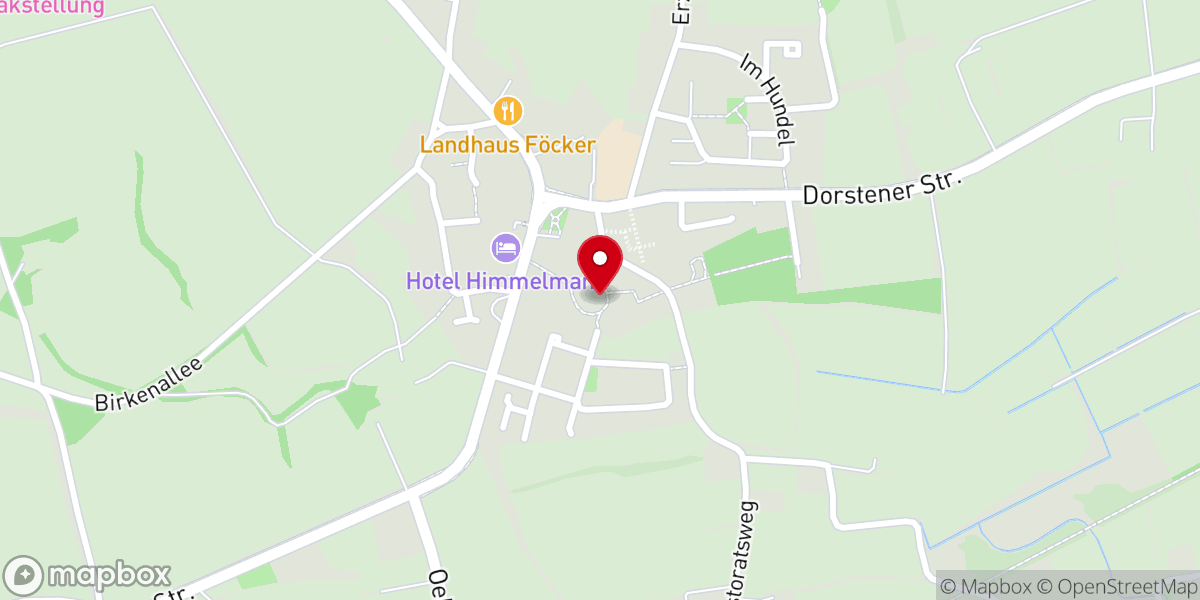 Map showing location of St. Lambertus