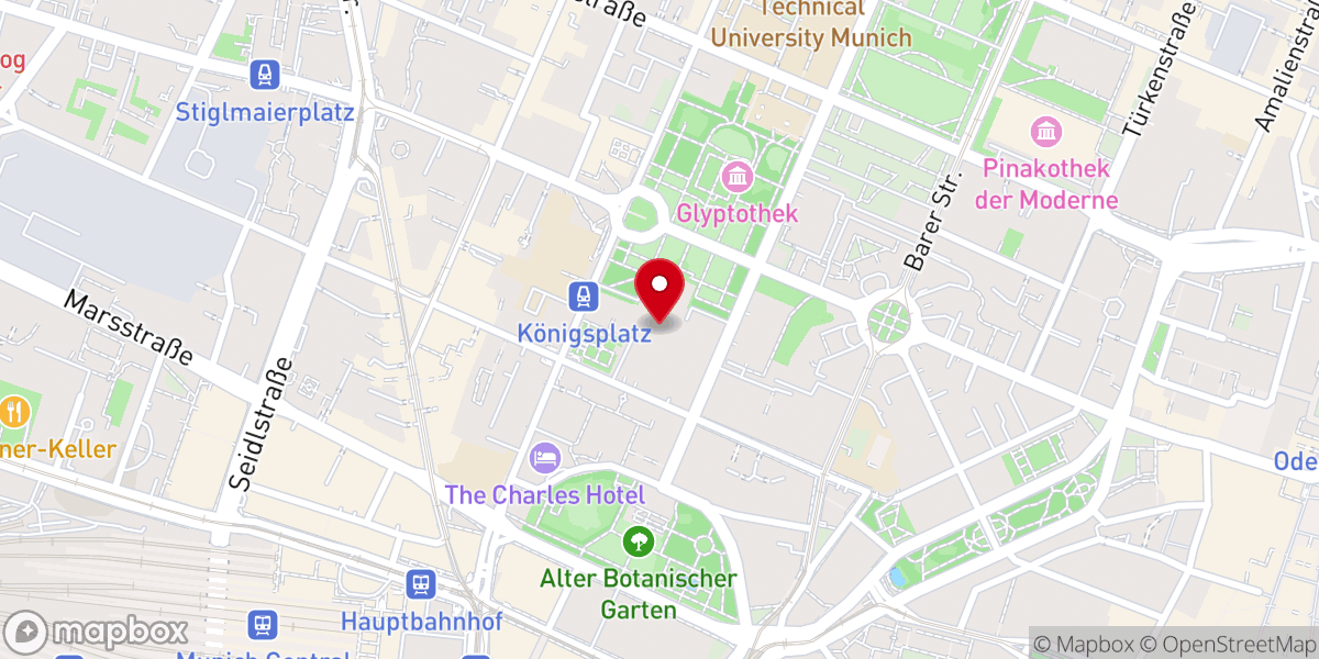 Map showing location of Benediktinerabtei St. Bonifaz