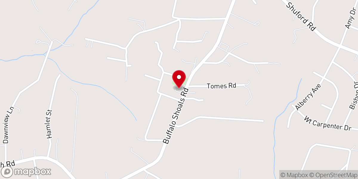 Map showing location of Poplar Springs AME Zion