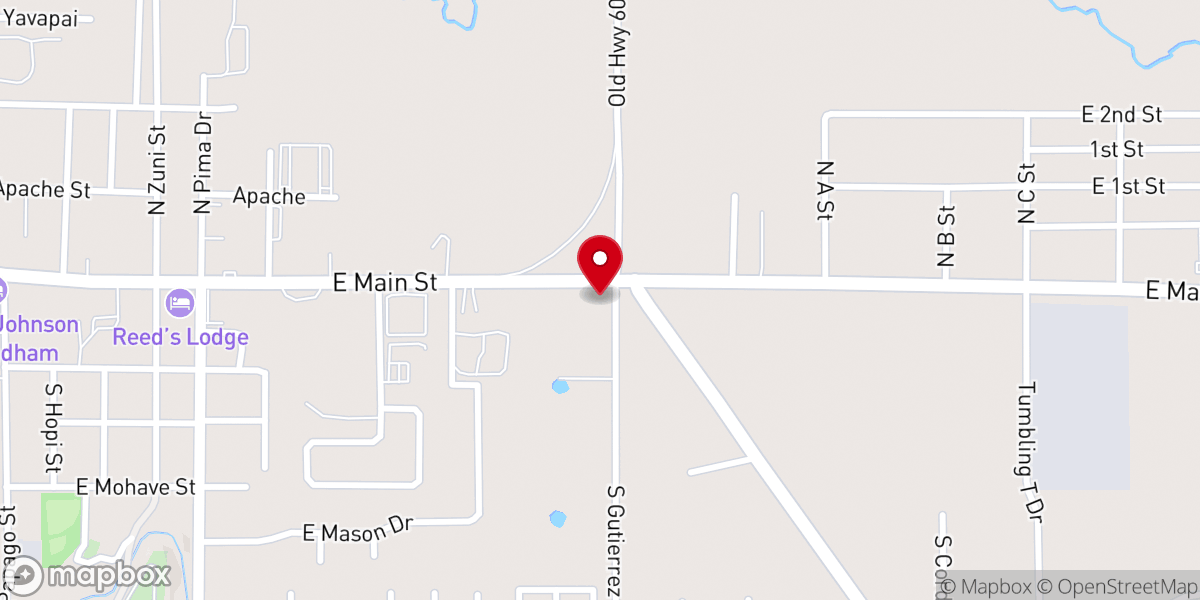 Map showing location of Springerville Seventh-day Adventist Church