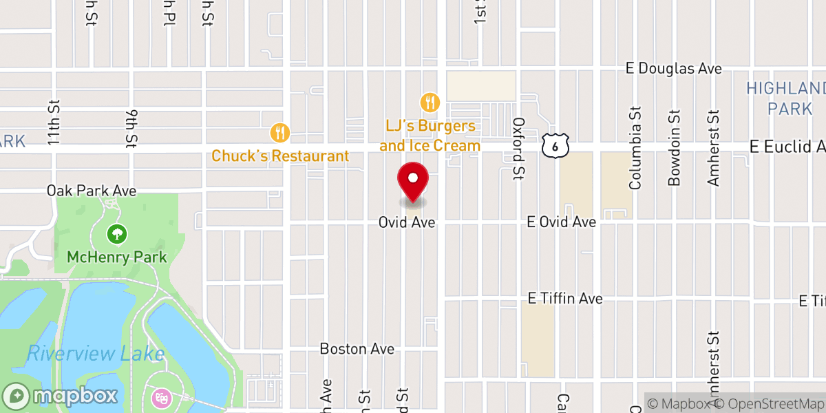 Map showing location of Faith Missionary Baptist Church